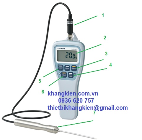Cấu tạo nhiệt kế SK270