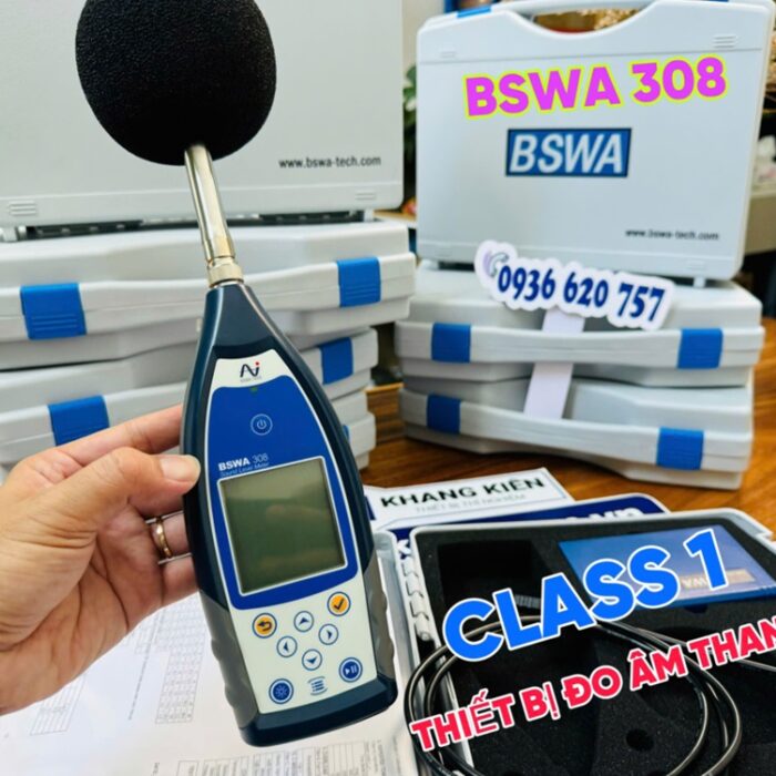 BSWA 308 Đáp ứng các yêu cầu khắt khe của các ứng dụng đo lường độ ồn chuyên nghiệp