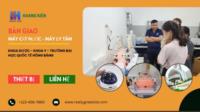 Khang Kiên cung cấp máy cất nước máy ly tâm Trường Đại Học Quốc Tế Hồng Bàng