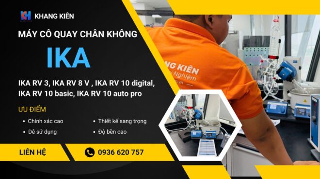 Khang Kiên bàn giao lắp đặt máy cô quay chân không IKA